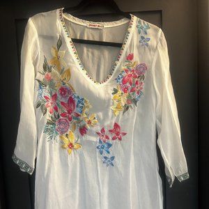 Johnny Was embroidered tunic